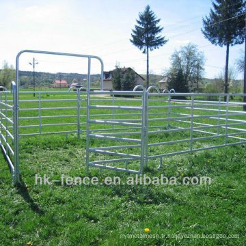 1.8x2.1M 6 barres galvanisées à chaud de barrière de cheval de Corral